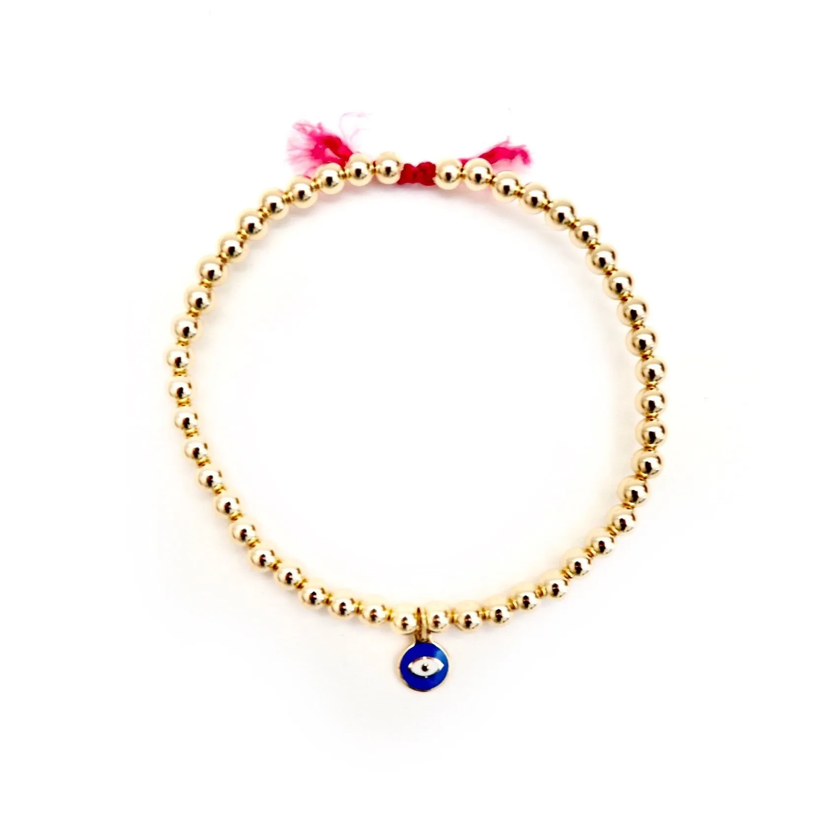 14k gold evil eye charm bracelets