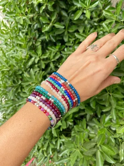 4mm Ruby Gemstone Bracelet