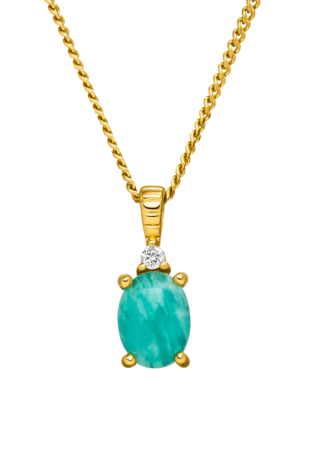Amazonite Serenity Necklace 14K Gold Plated