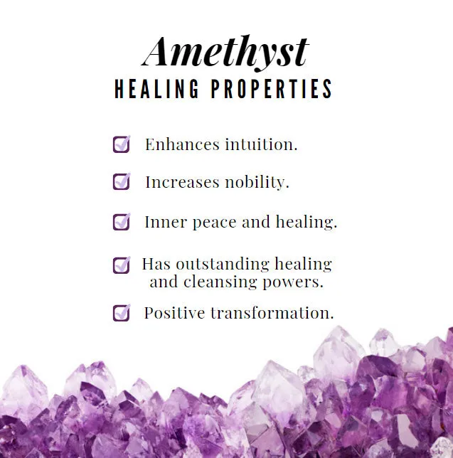 Amethyst and Diamond Heart Shape Alternate Eternity Ring