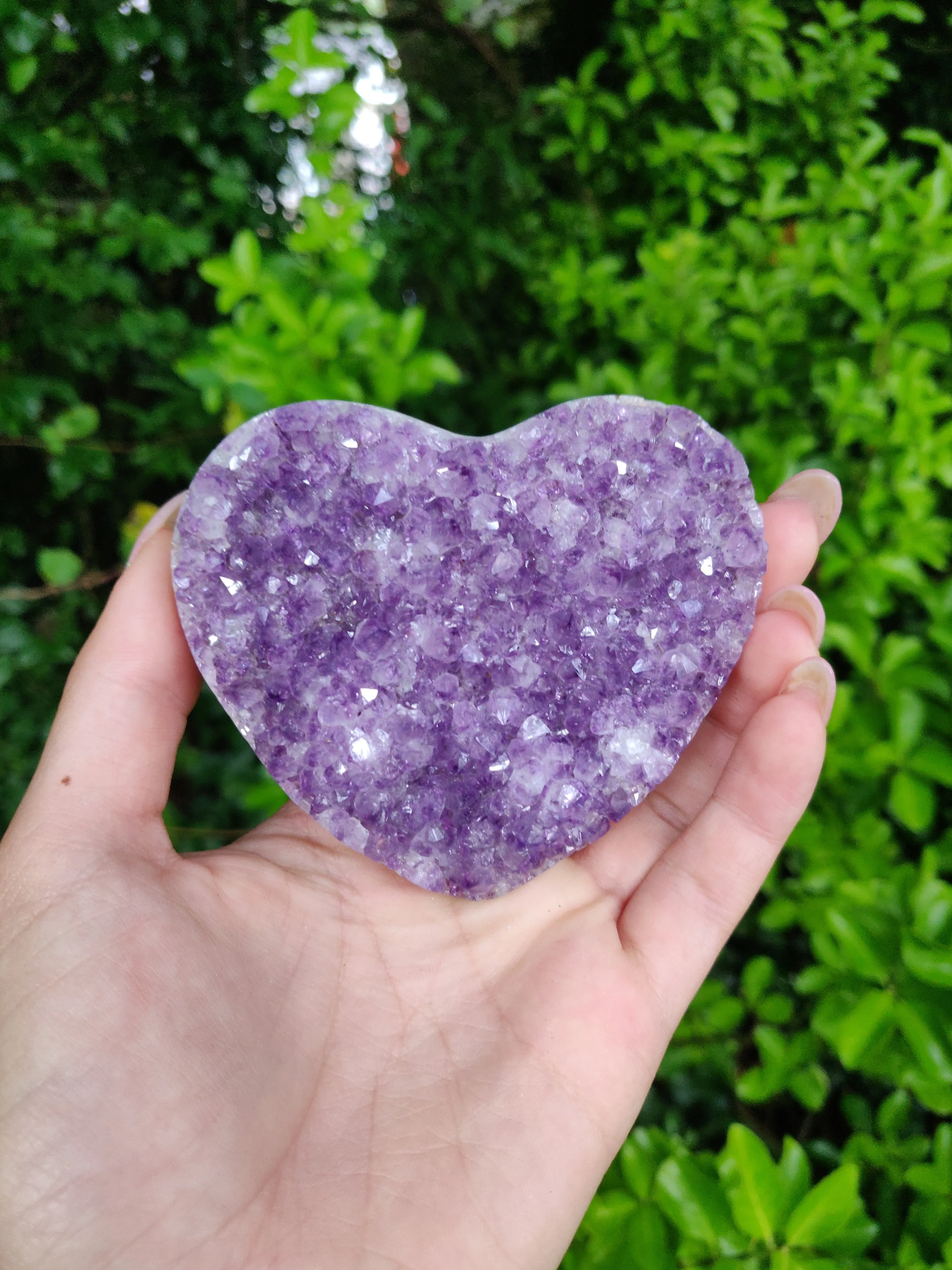 Stunning Amethyst Geode Heart - #M2