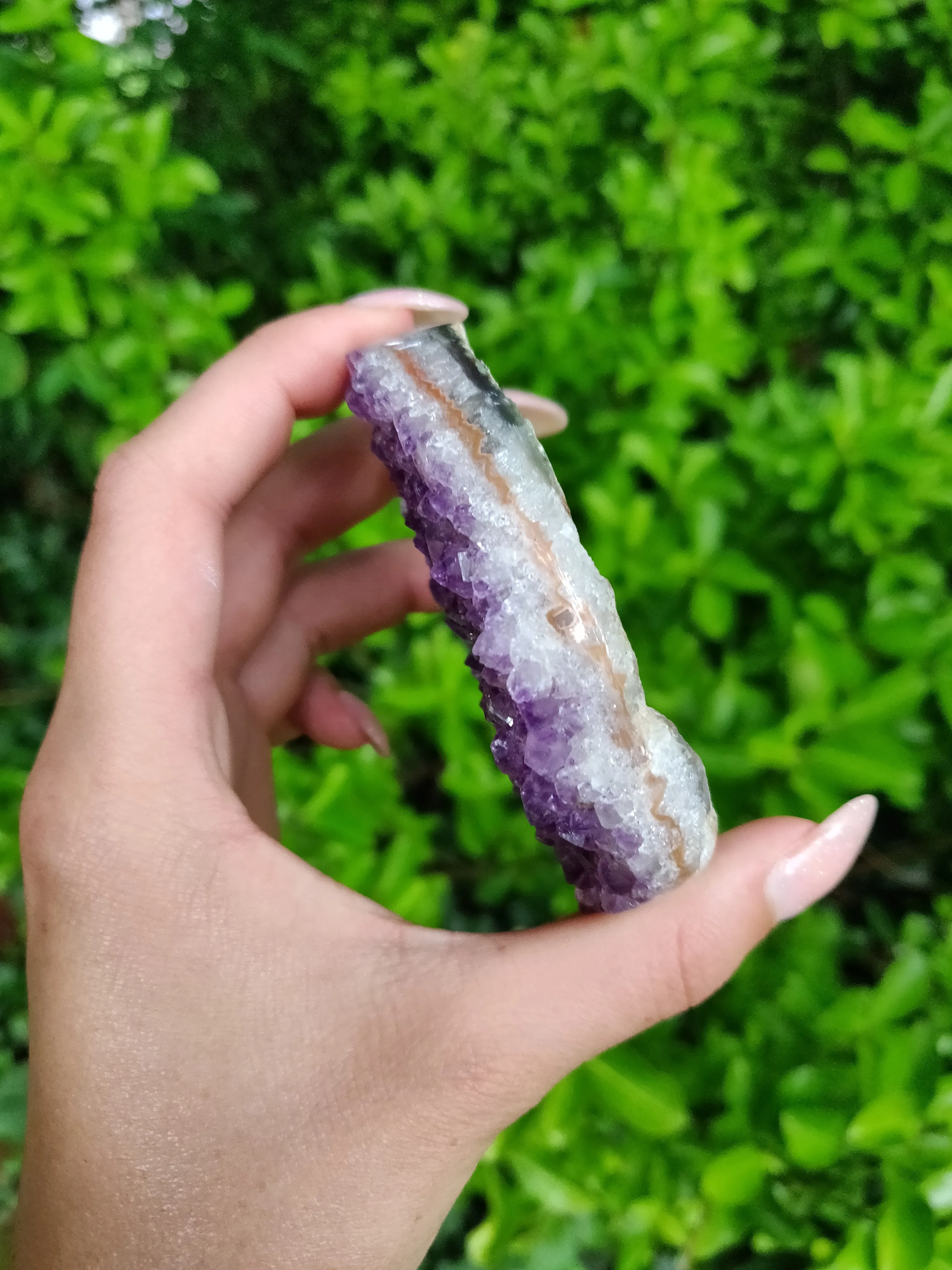 Stunning Amethyst Geode Heart - #M2