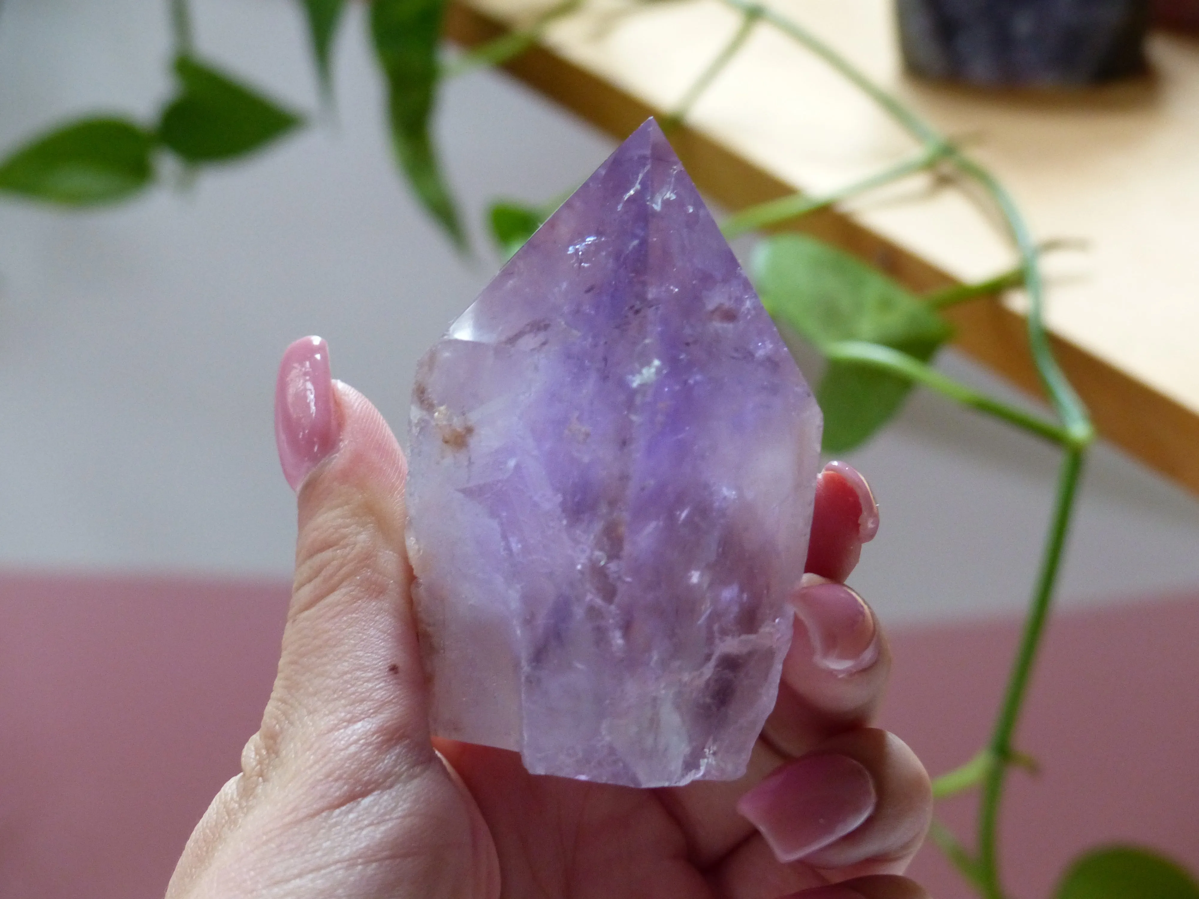 Amethyst Point, Polished Point with Rough Base (#4)