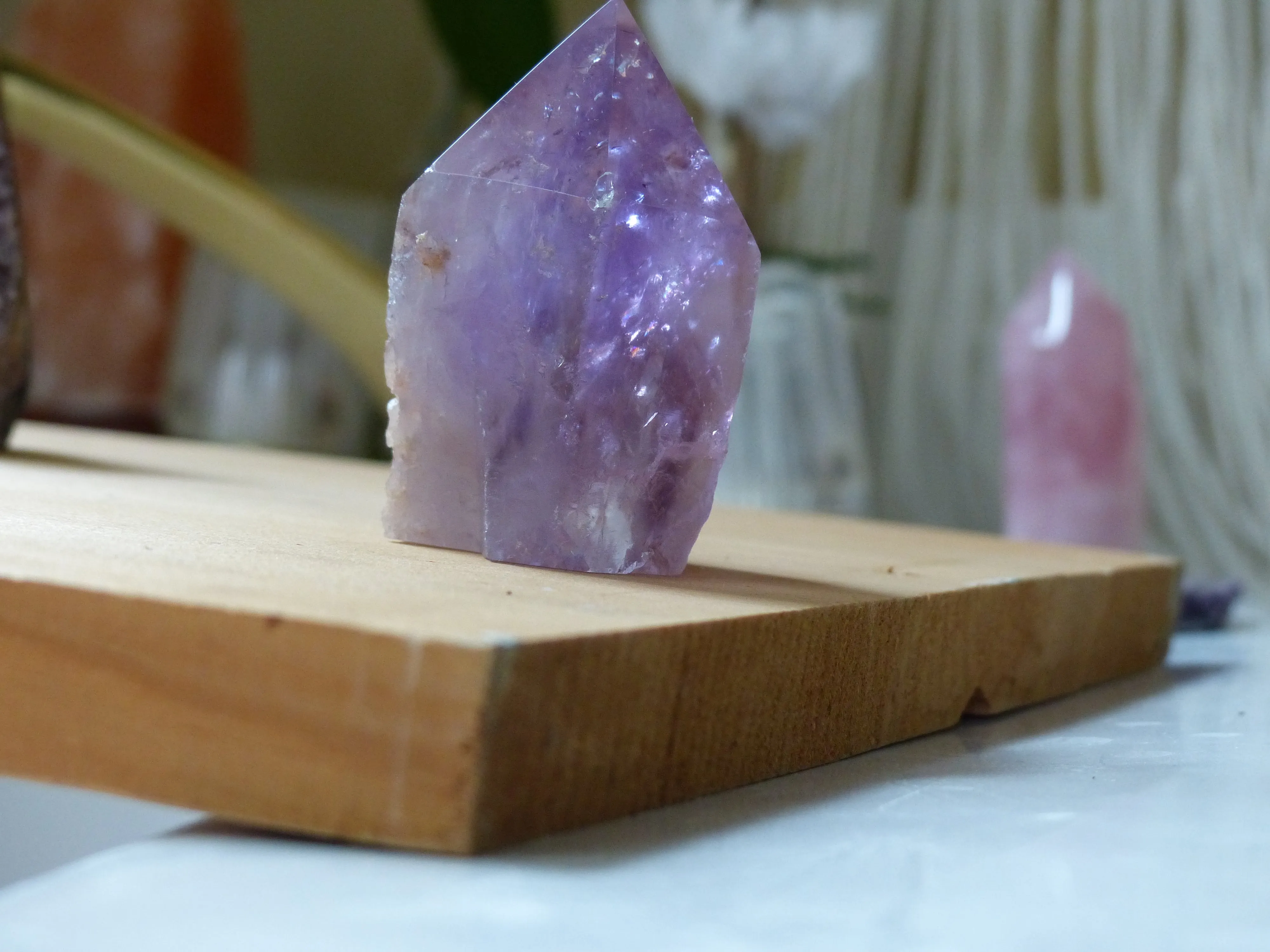 Amethyst Point, Polished Point with Rough Base (#4)