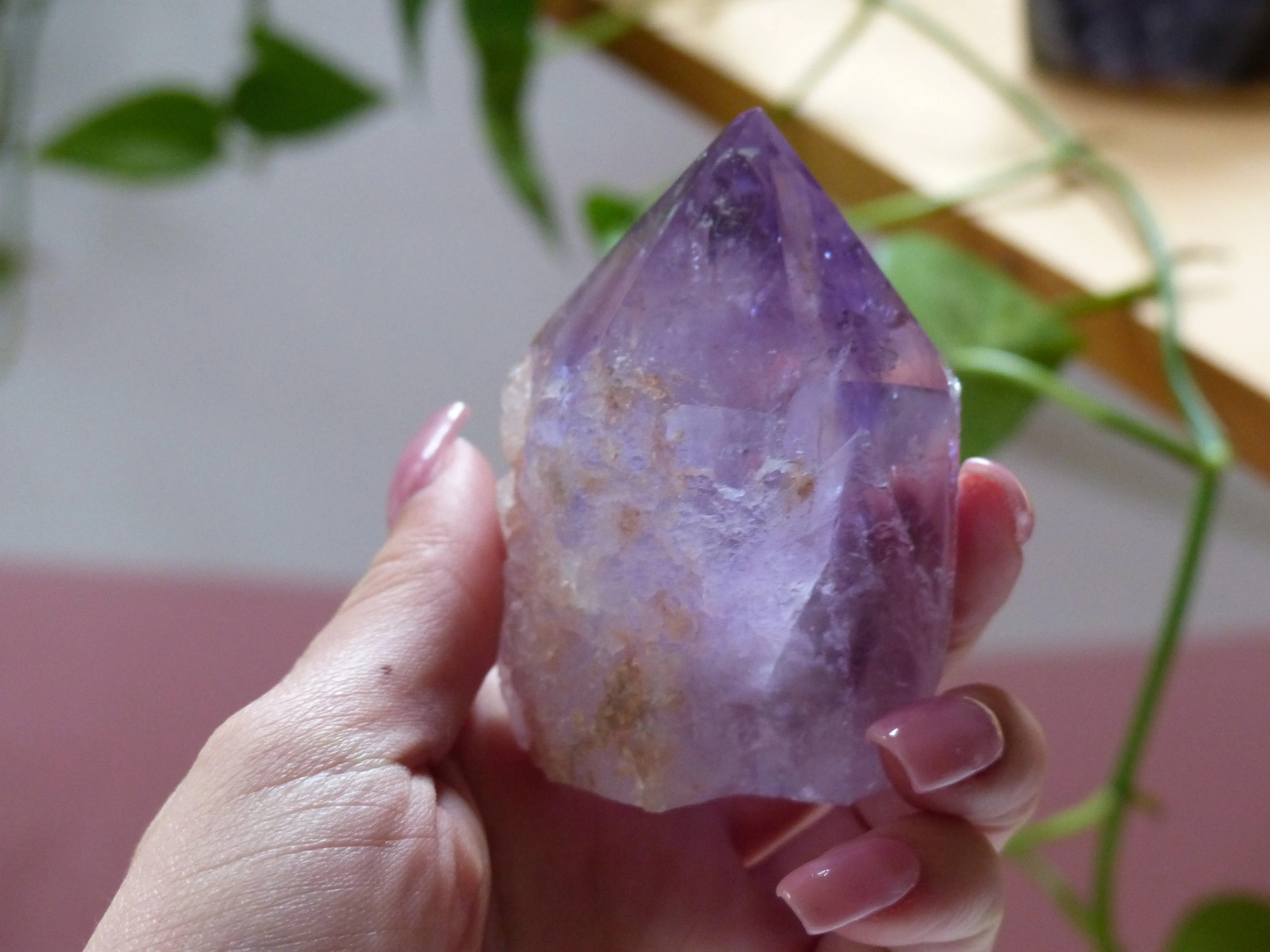 Amethyst Point, Polished Point with Rough Base (#4)