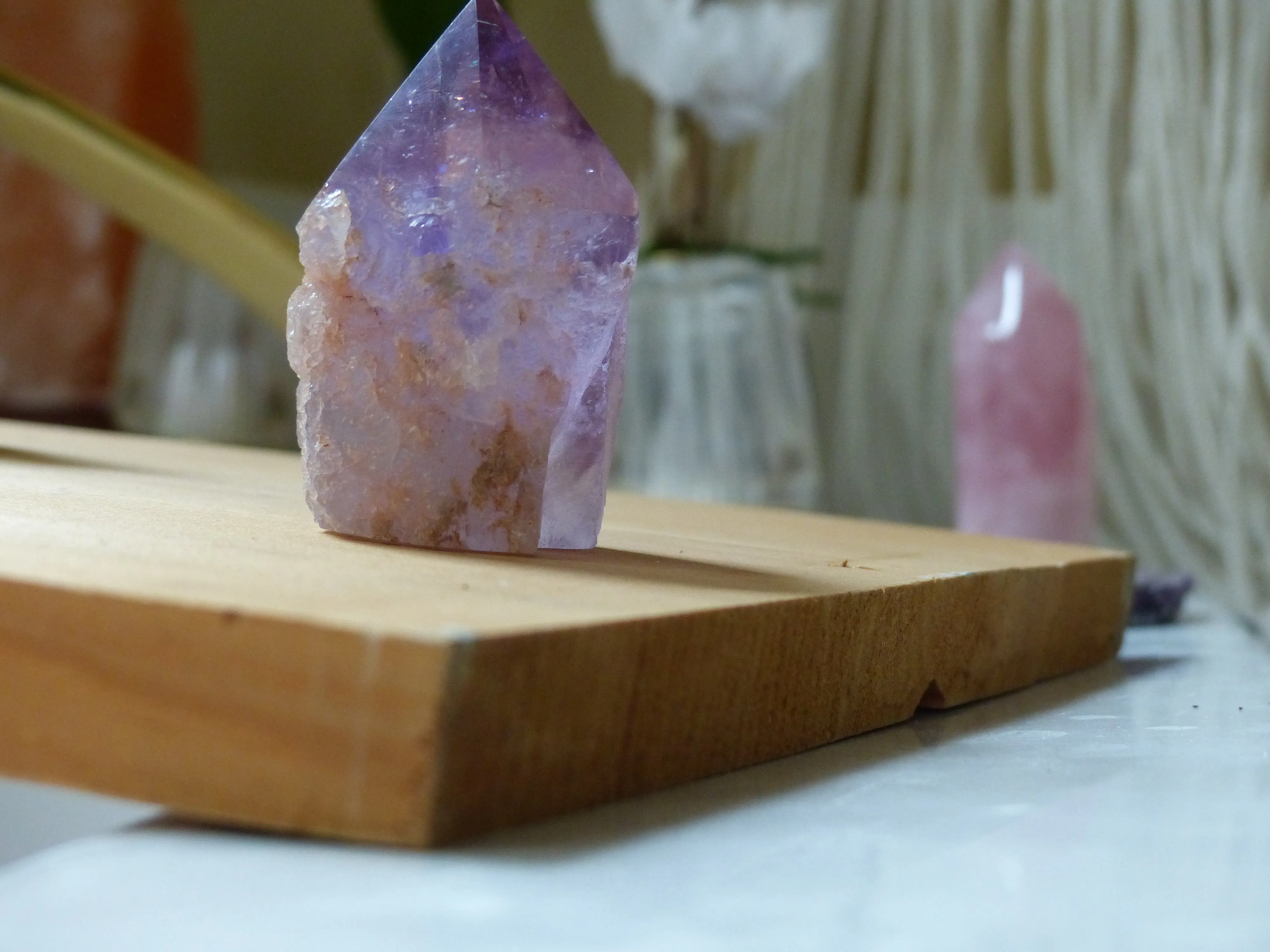 Amethyst Point, Polished Point with Rough Base (#4)