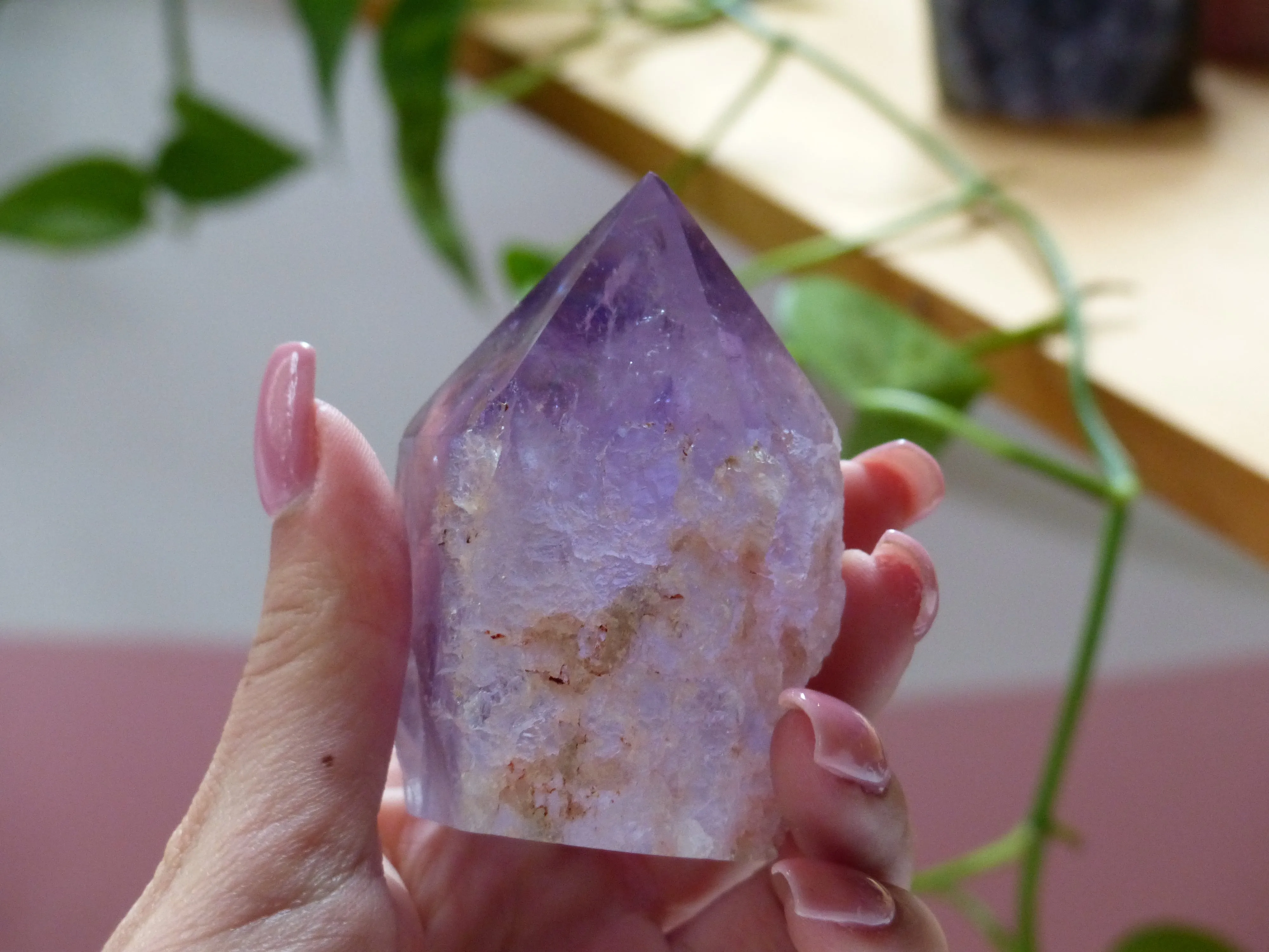 Amethyst Point, Polished Point with Rough Base (#4)
