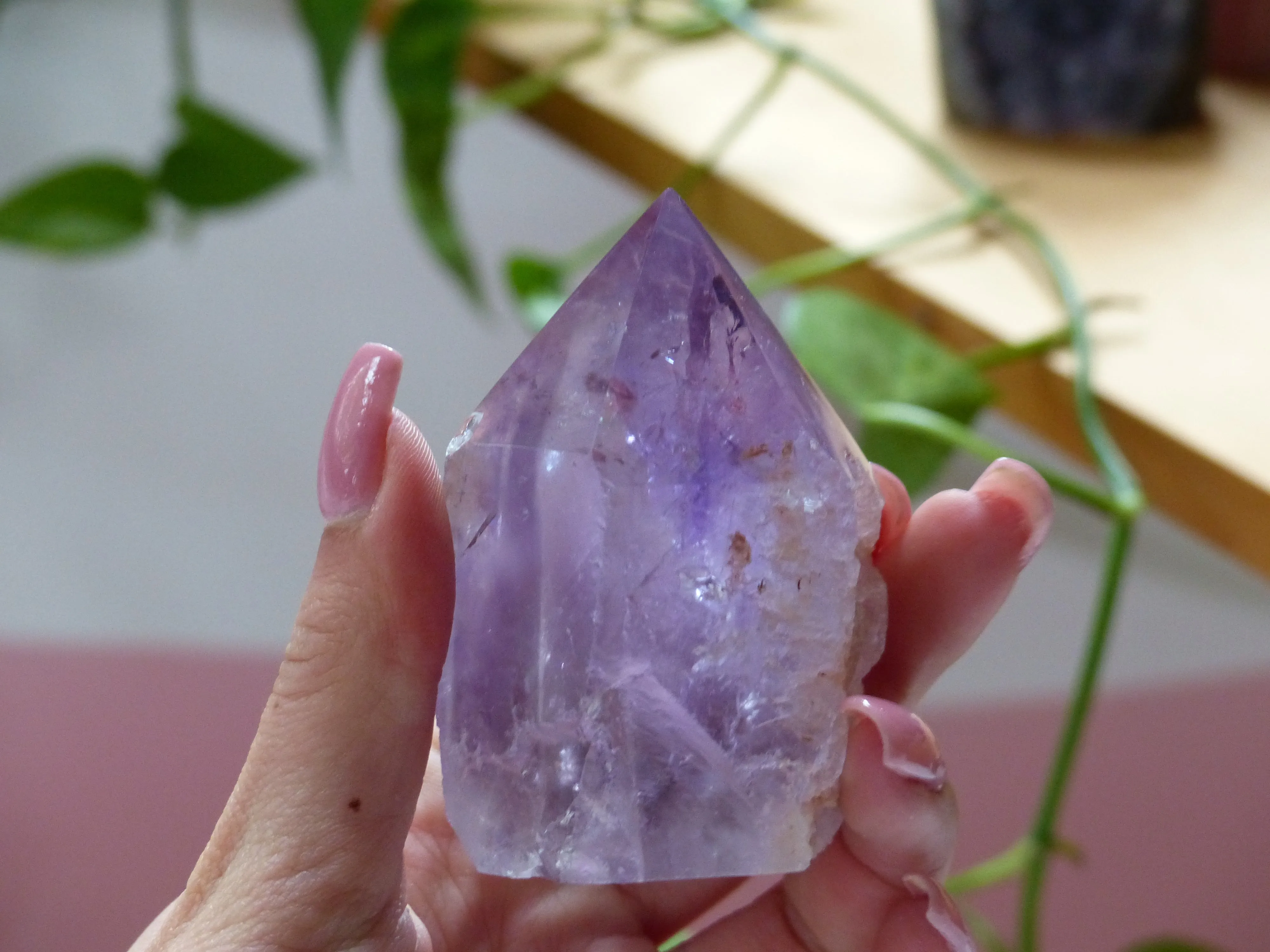 Amethyst Point, Polished Point with Rough Base (#4)