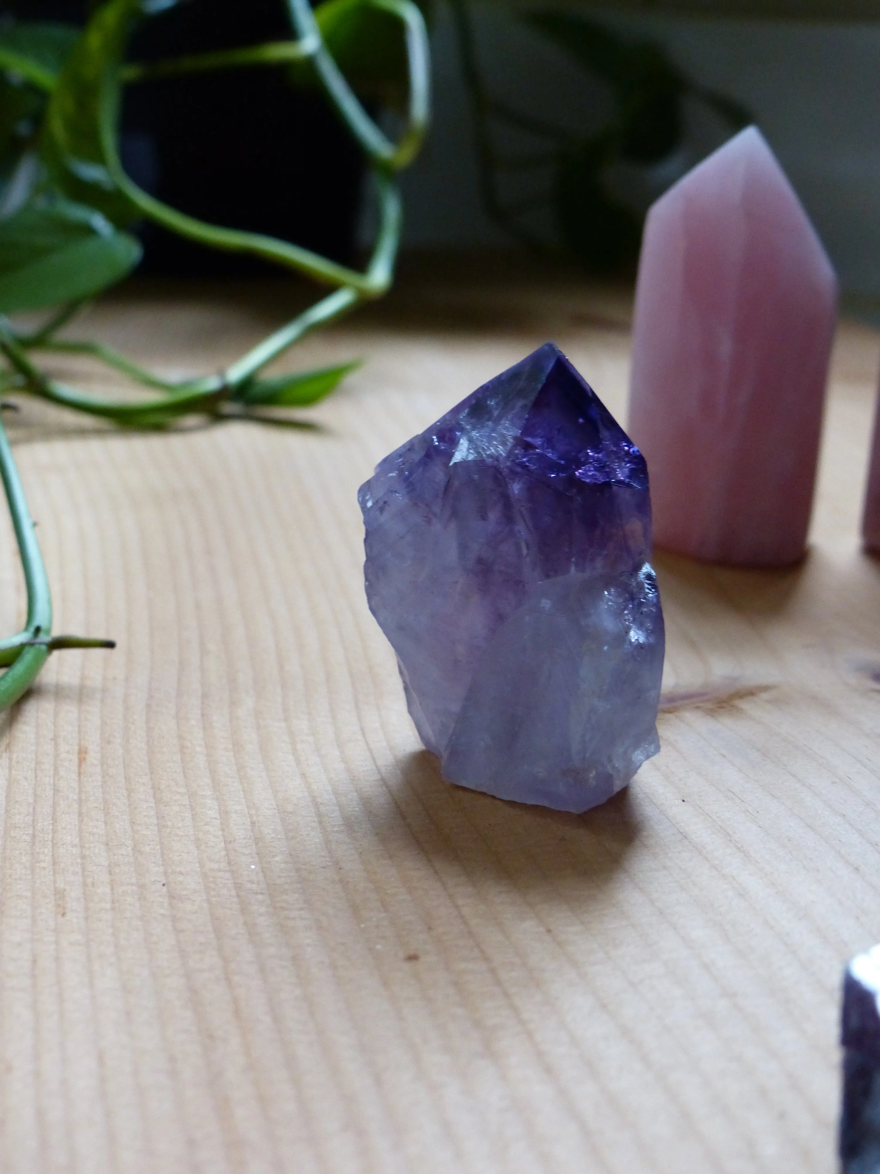 Amethyst Point with Cut Base (#3)