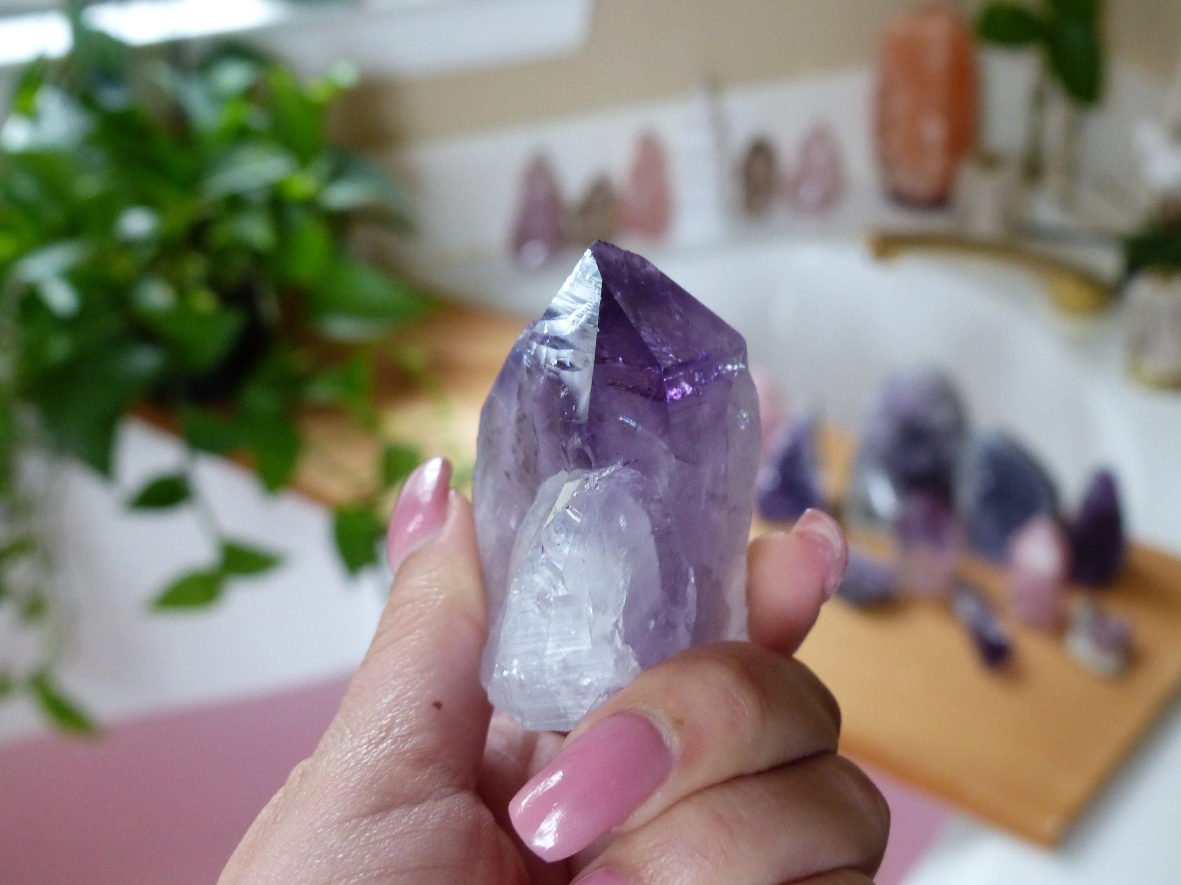 Amethyst Point with Cut Base (#3)