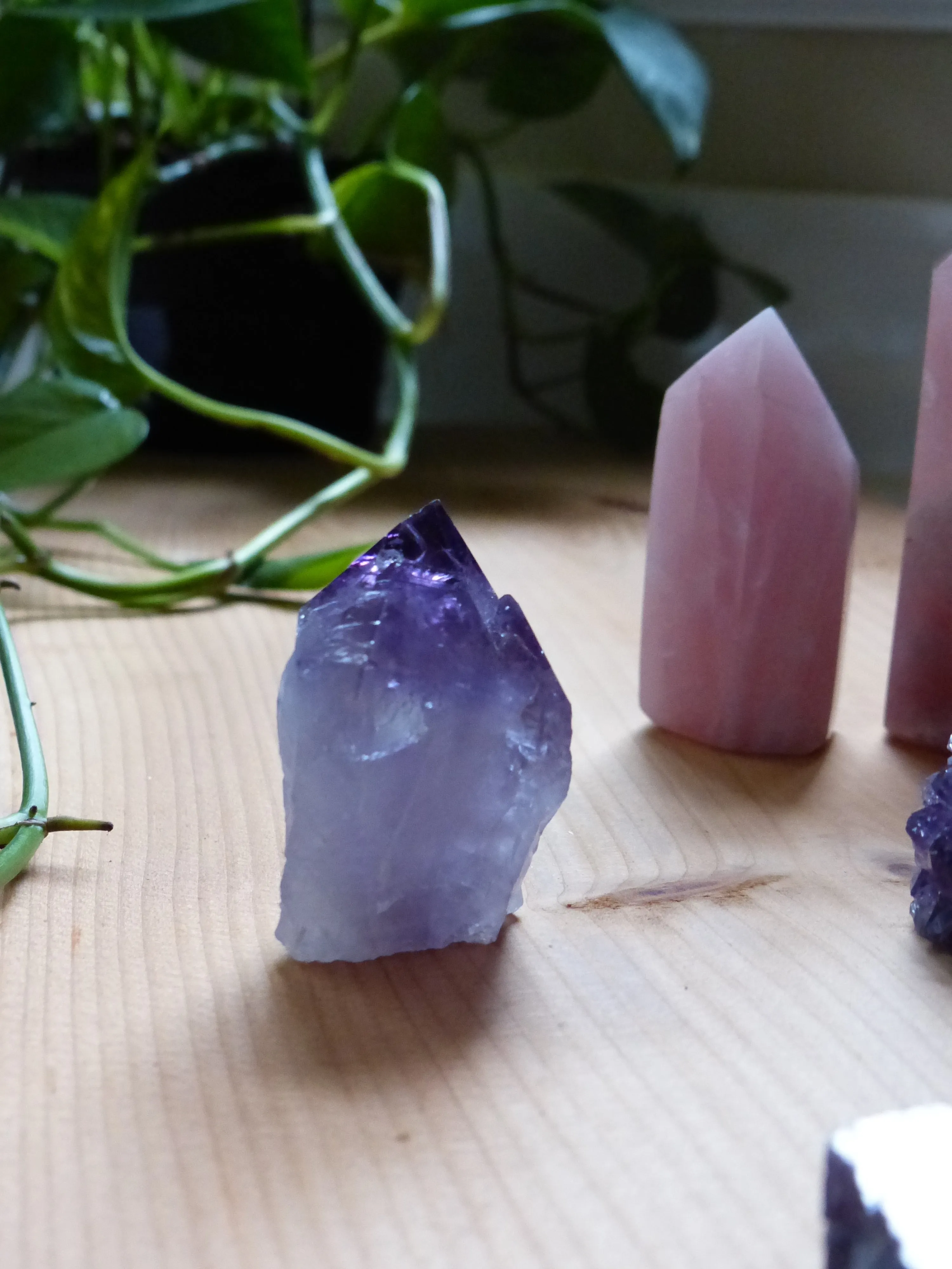 Amethyst Point with Cut Base (#3)