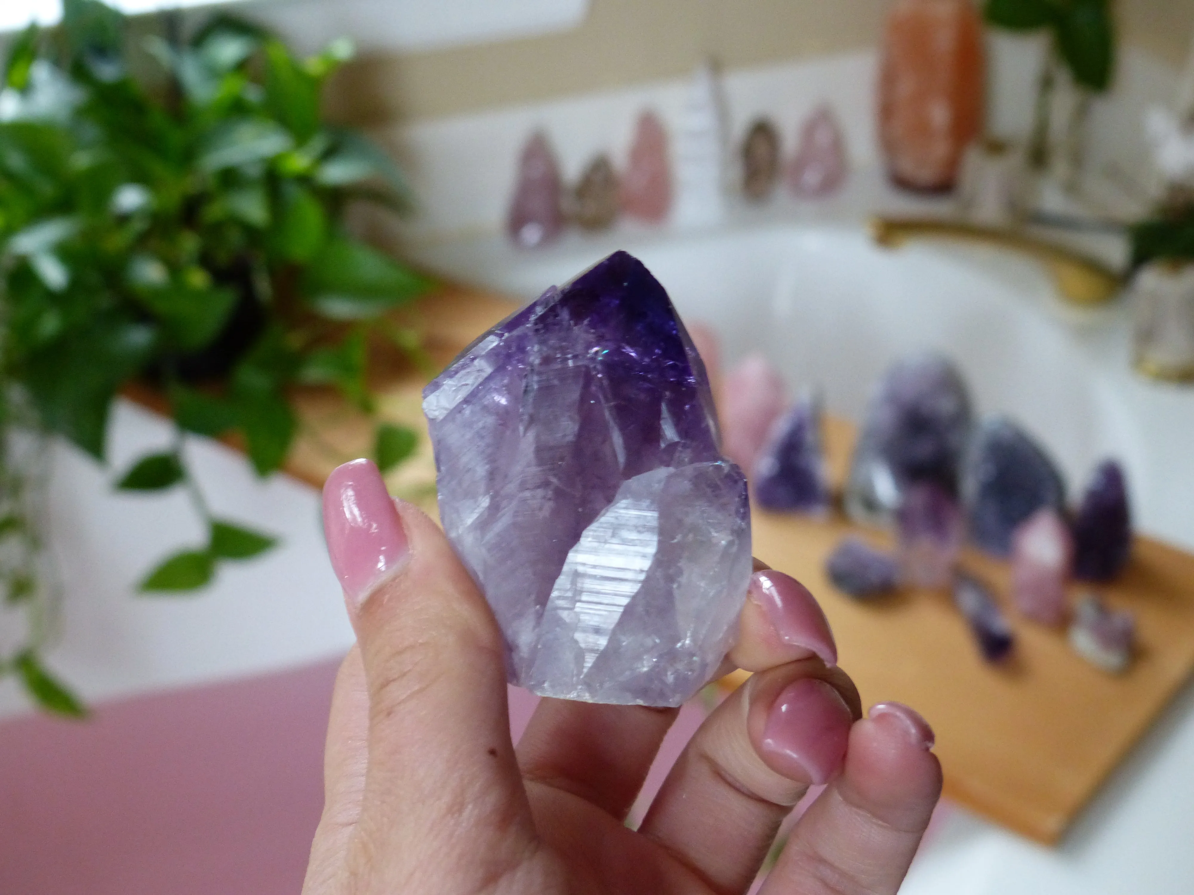 Amethyst Point with Cut Base (#3)