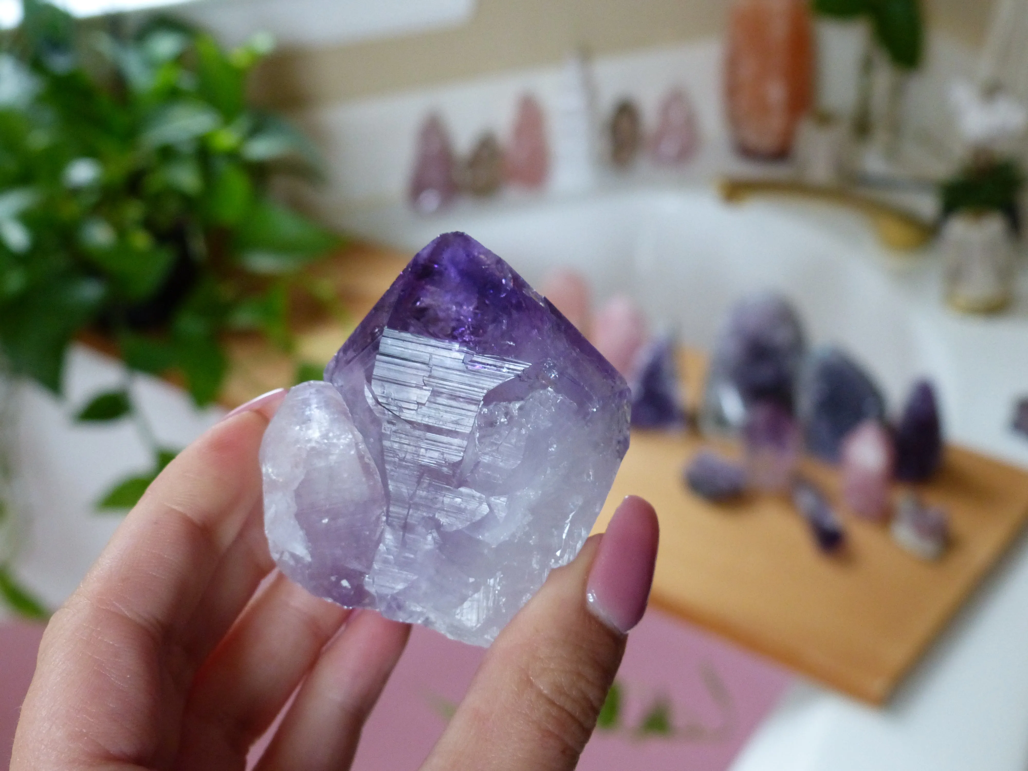 Amethyst Point with Cut Base (#3)