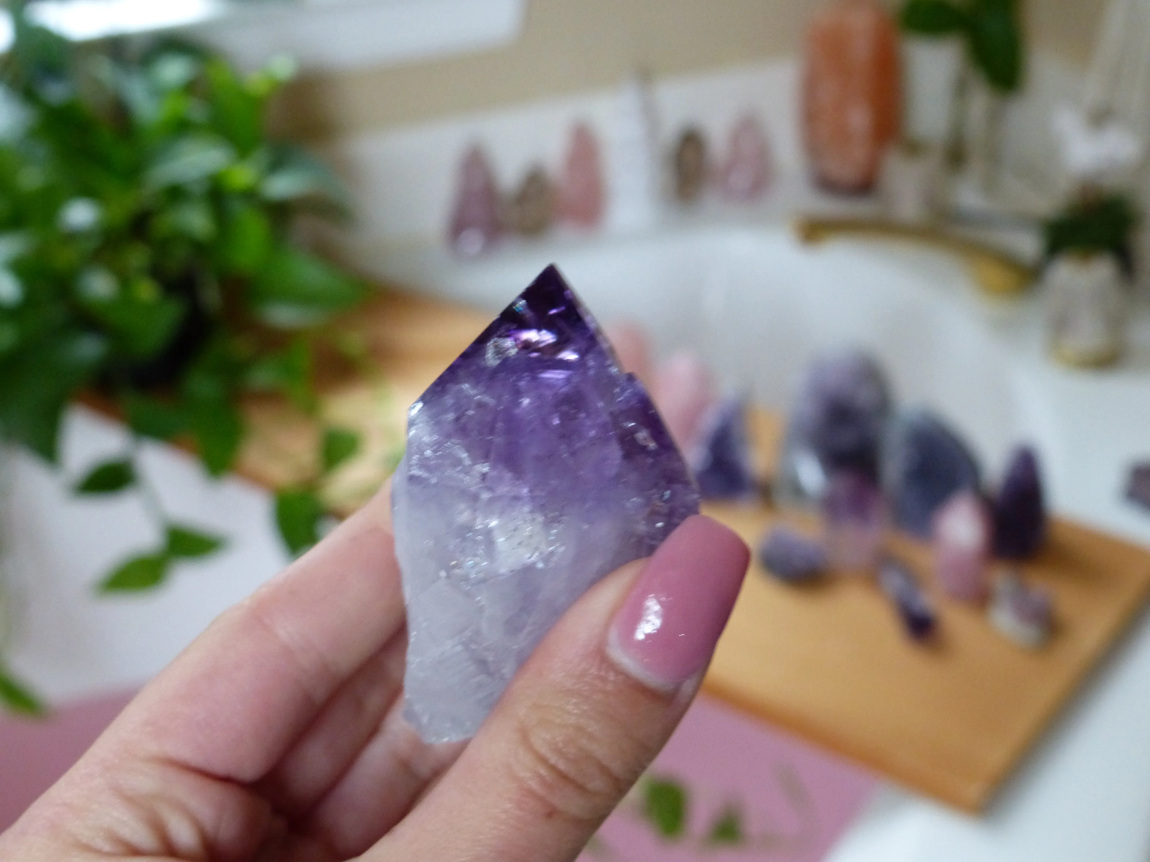 Amethyst Point with Cut Base (#3)