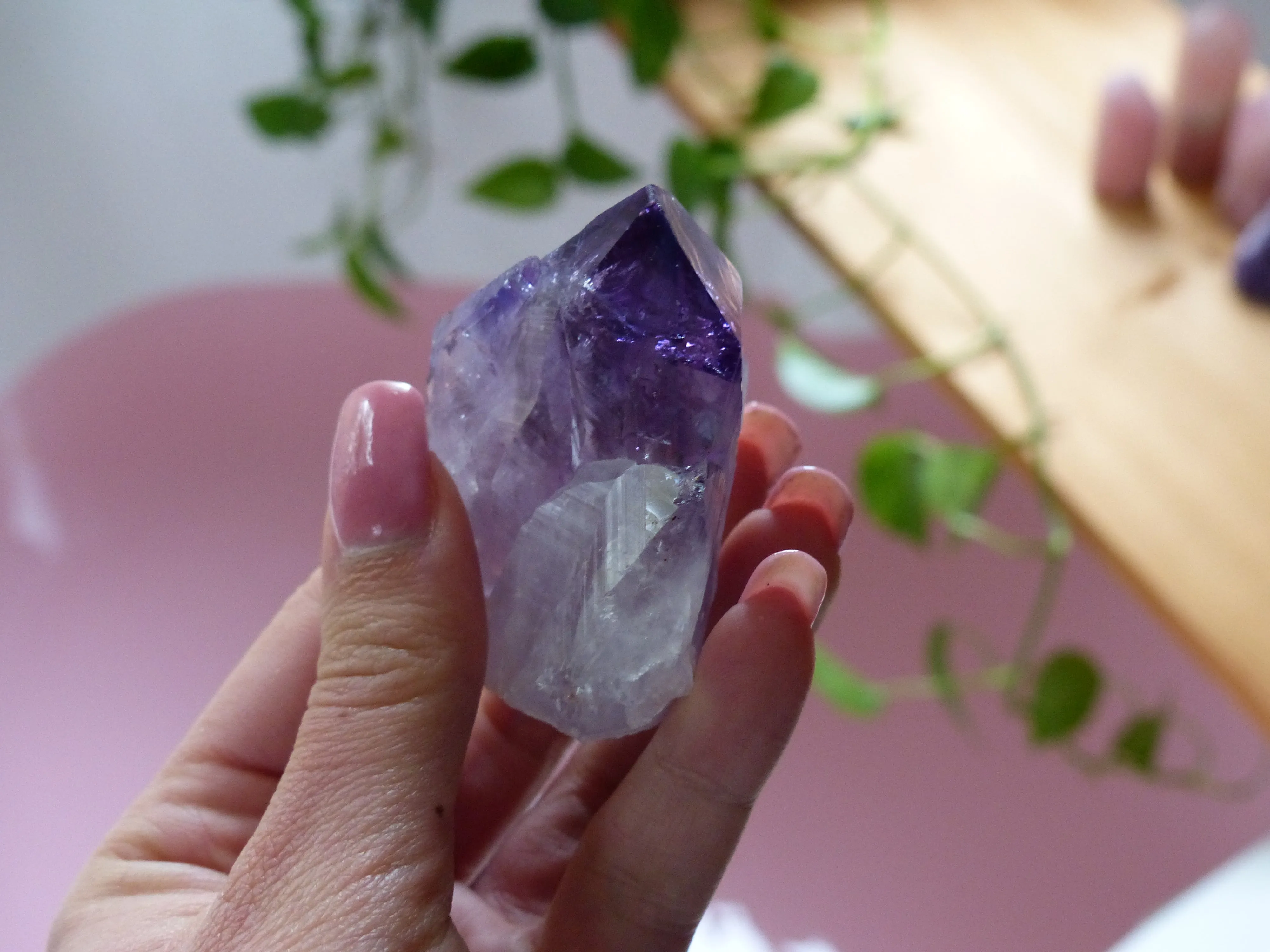Amethyst Point with Cut Base (#3)