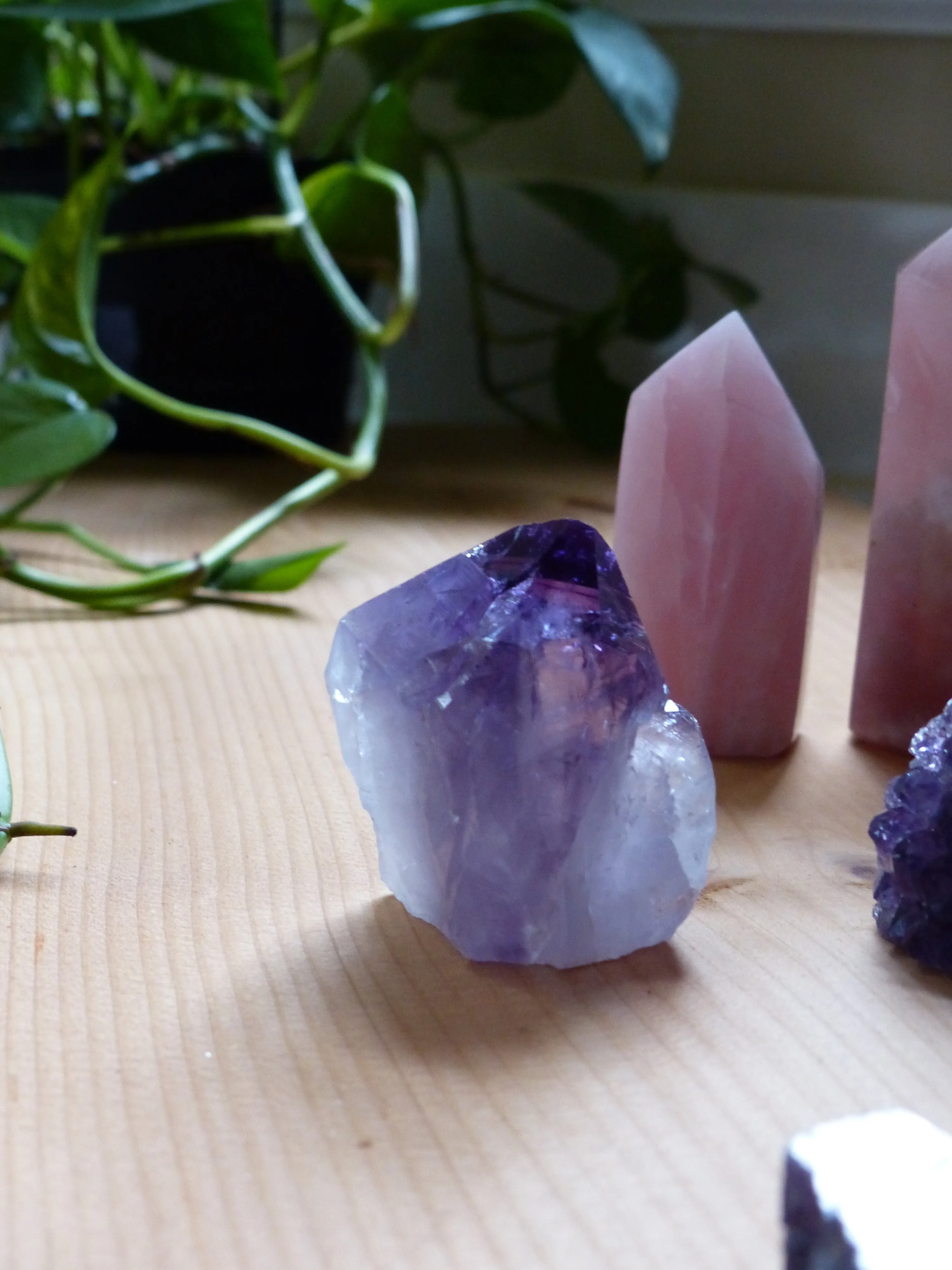 Amethyst Point with Cut Base (#3)