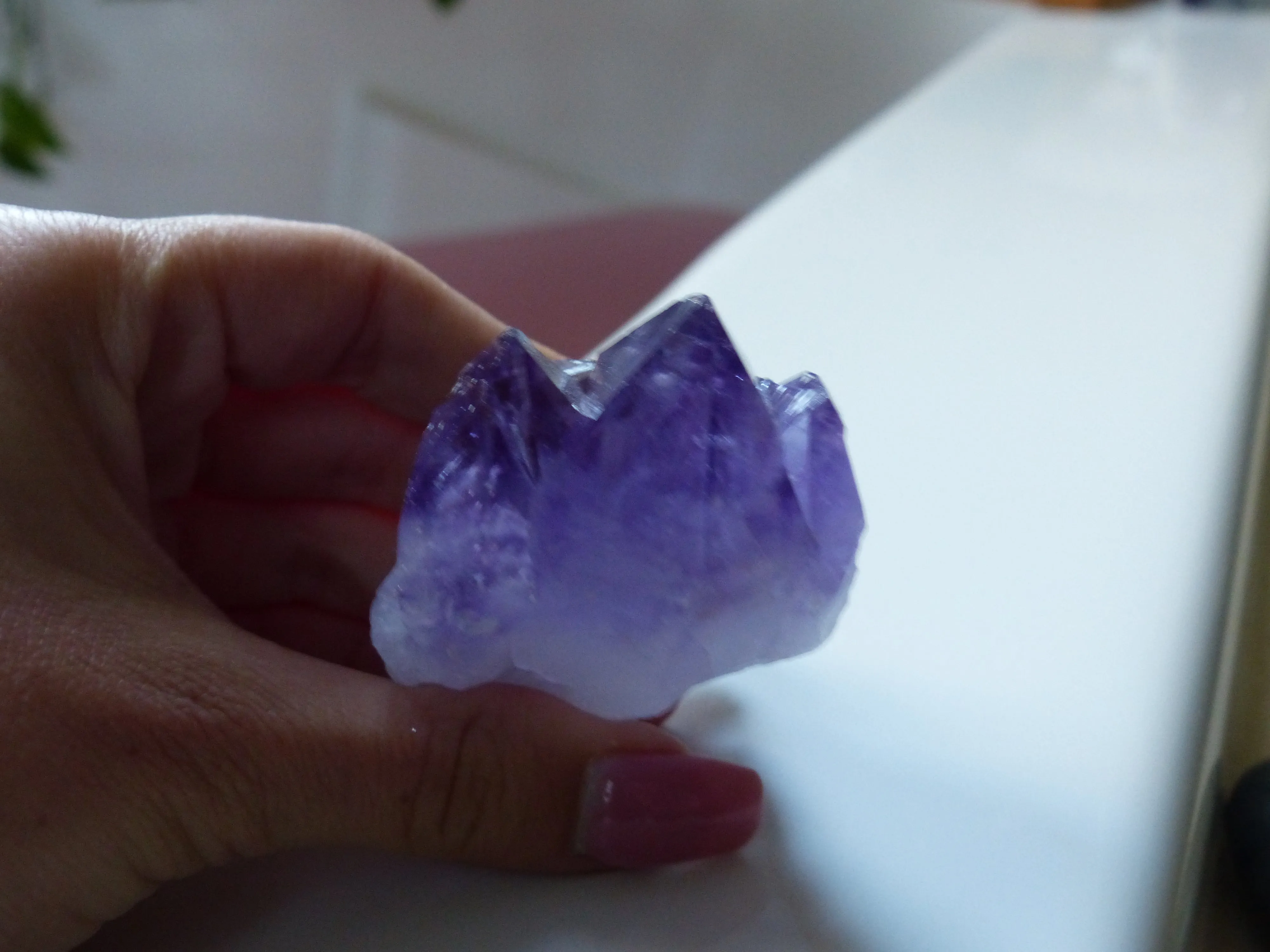 Amethyst Point/Cluster with Cut Base (#1)