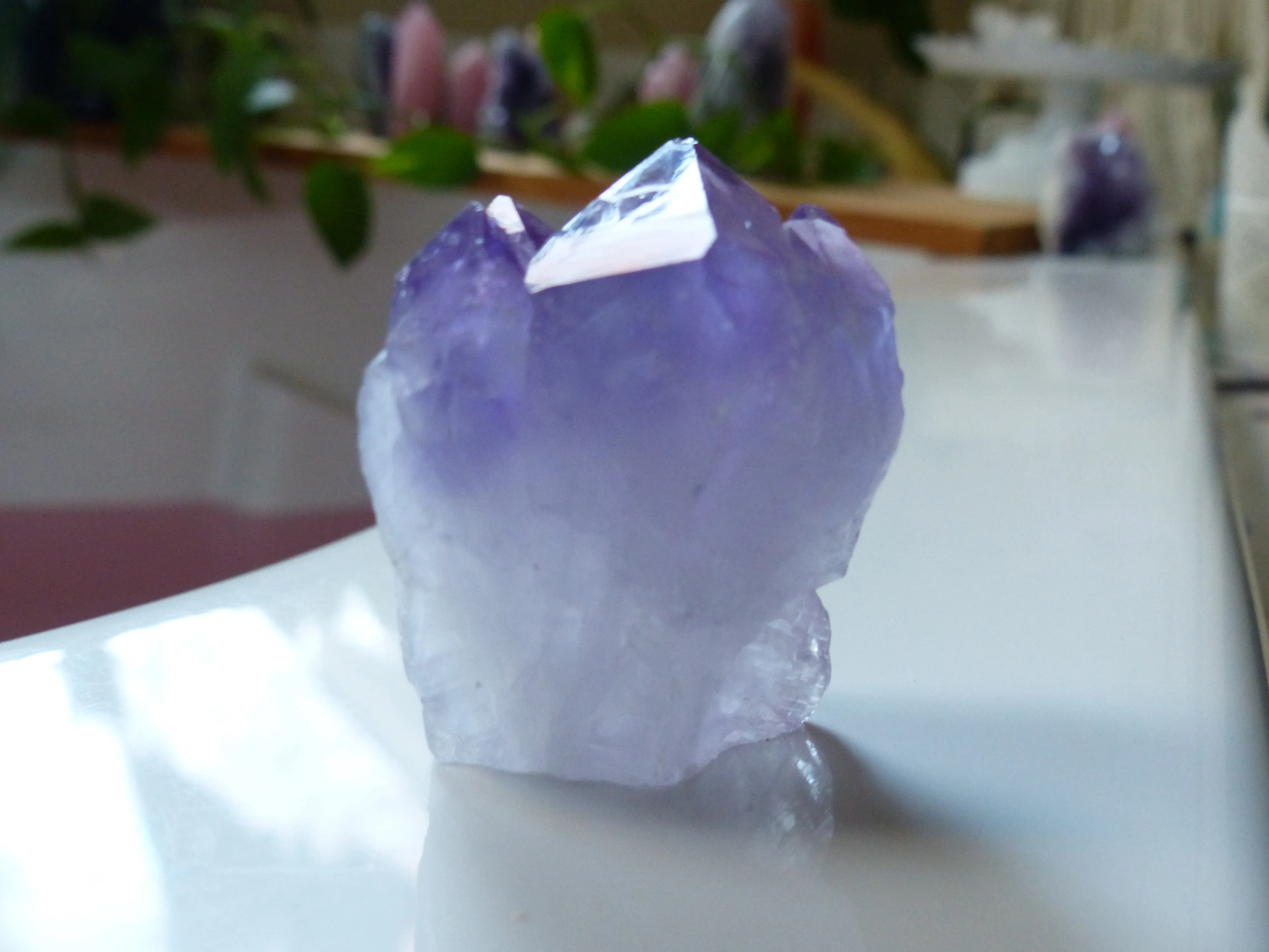 Amethyst Point/Cluster with Cut Base (#1)