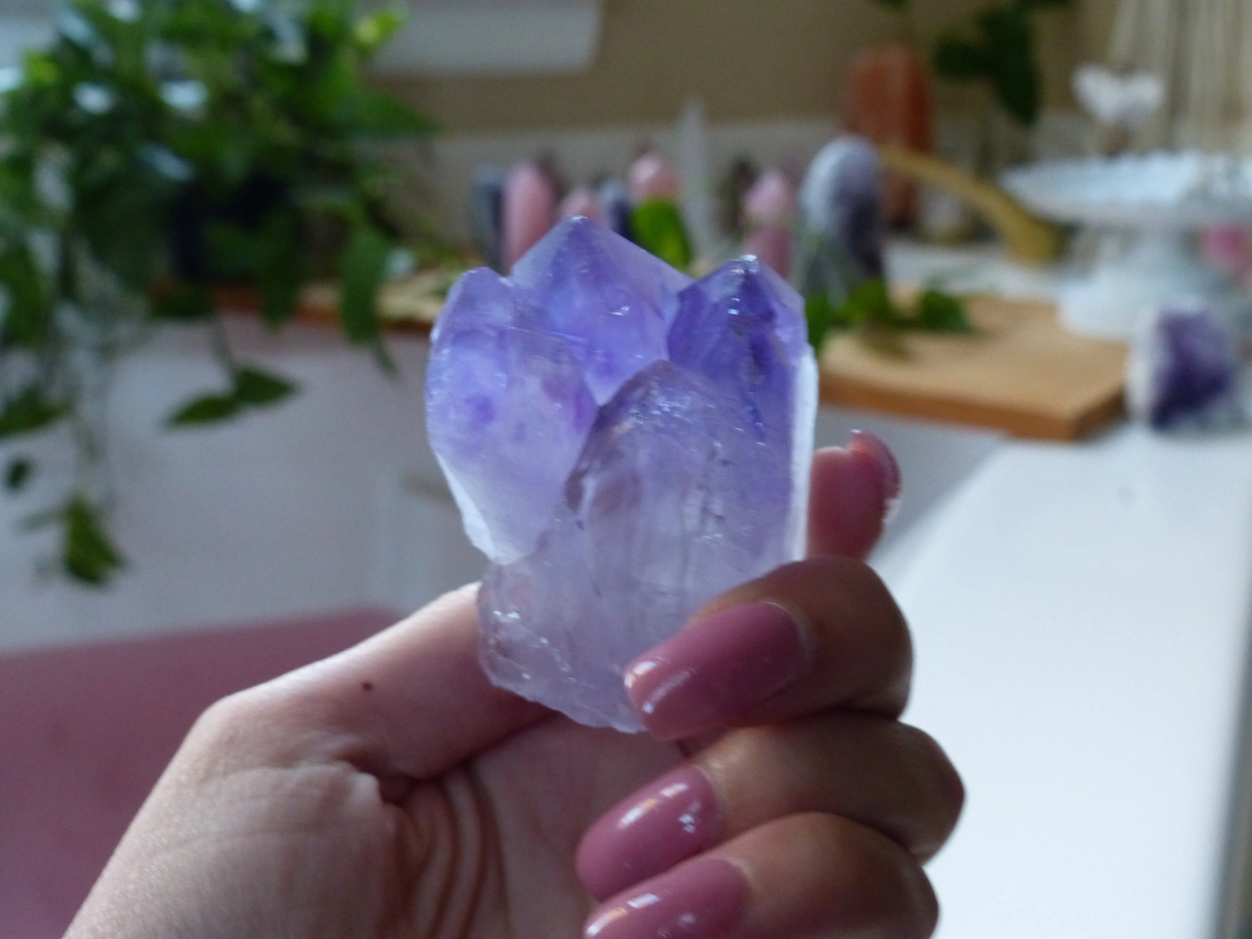 Amethyst Point/Cluster with Cut Base (#1)