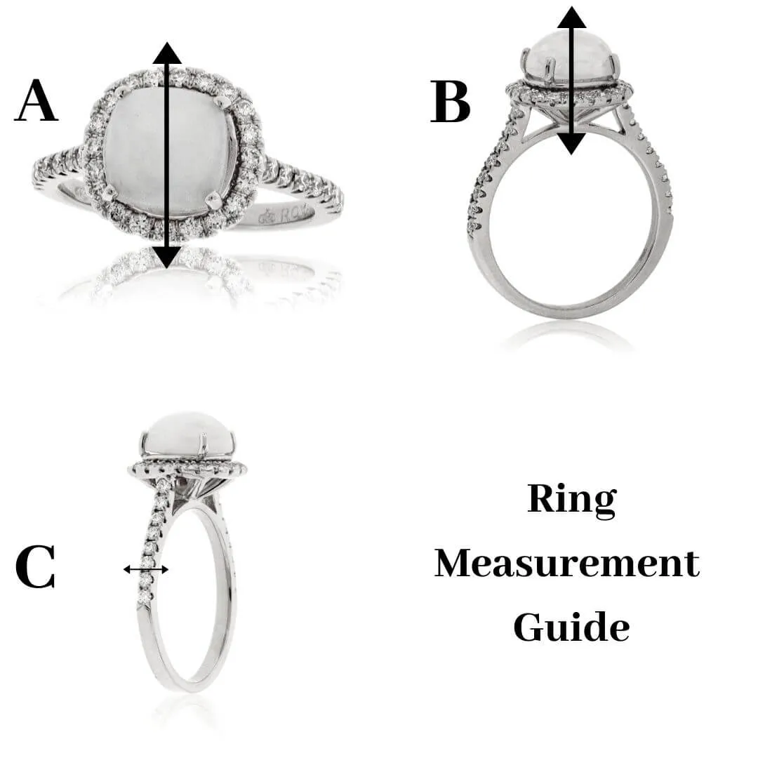 Baguette Amethyst Diamond Lined Band