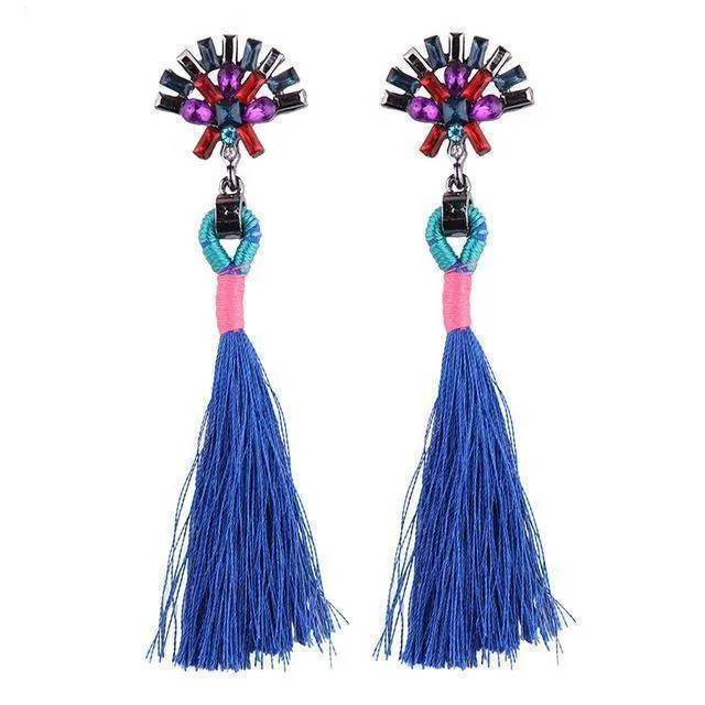 Bohemian Statement Jewelry Tassel Long Earring For Women