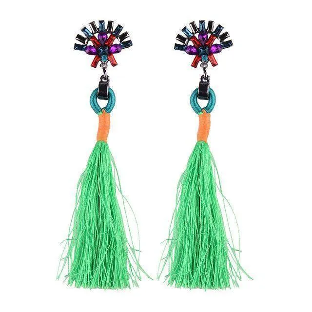 Bohemian Statement Jewelry Tassel Long Earring For Women