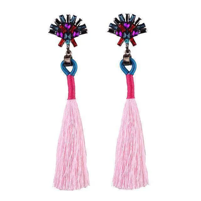 Bohemian Statement Jewelry Tassel Long Earring For Women