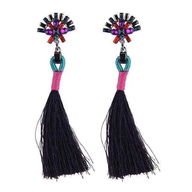 Bohemian Statement Jewelry Tassel Long Earring For Women