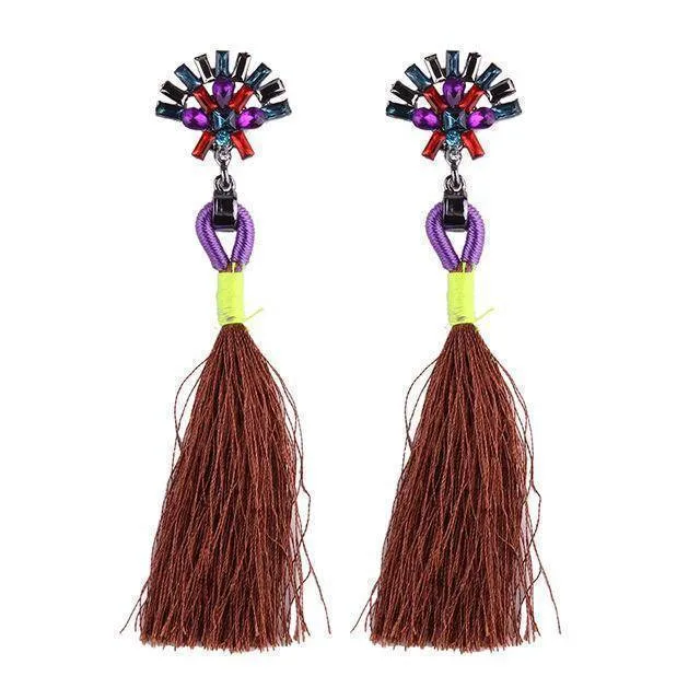 Bohemian Statement Jewelry Tassel Long Earring For Women