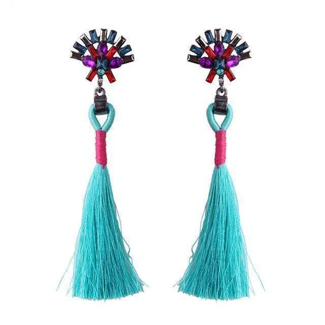 Bohemian Statement Jewelry Tassel Long Earring For Women