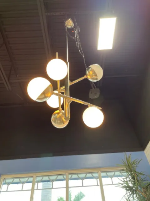 CHANDELIER CHROME WITH 6 LIGHT