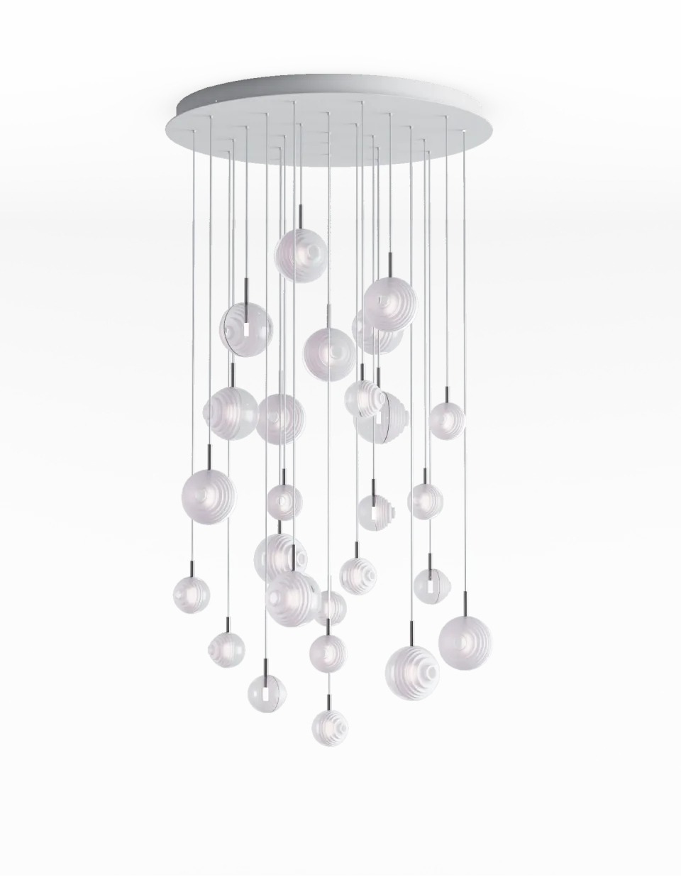 Chandeliers dark & bright star 26 pcs