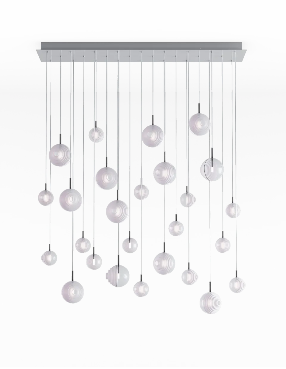 Chandeliers dark & bright star 26 pcs