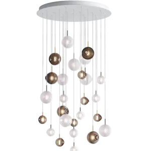 Chandeliers dark & bright star 26 pcs