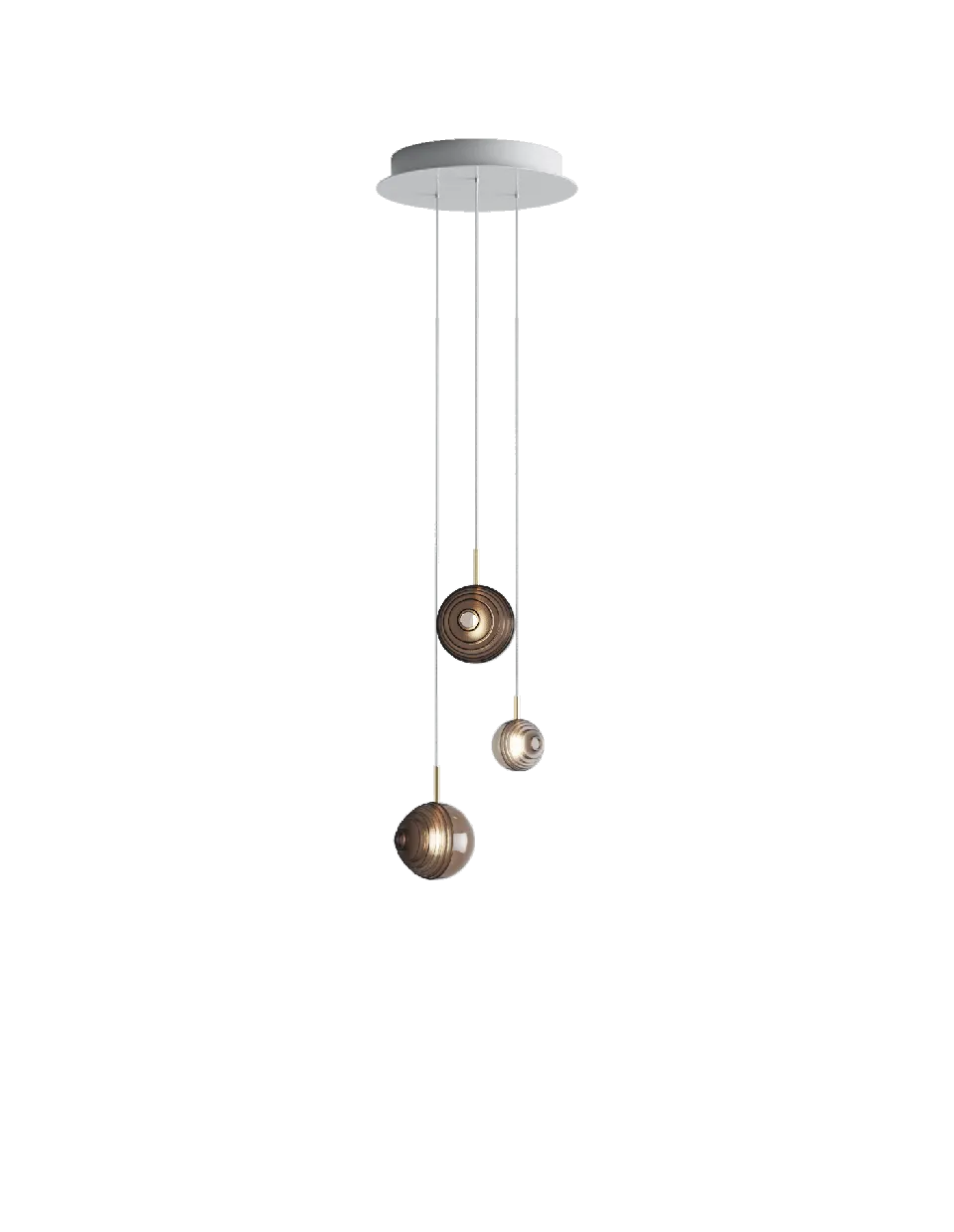 Chandeliers dark & bright star 3 pcs
