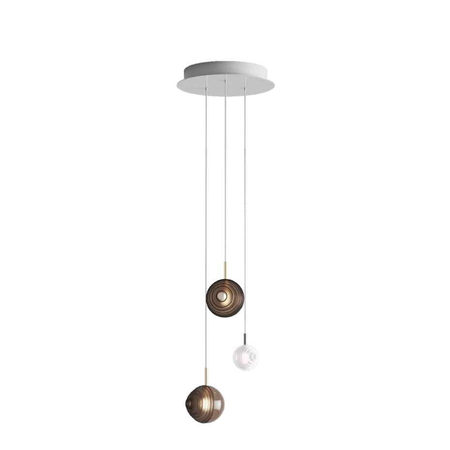 Chandeliers dark & bright star 3 pcs