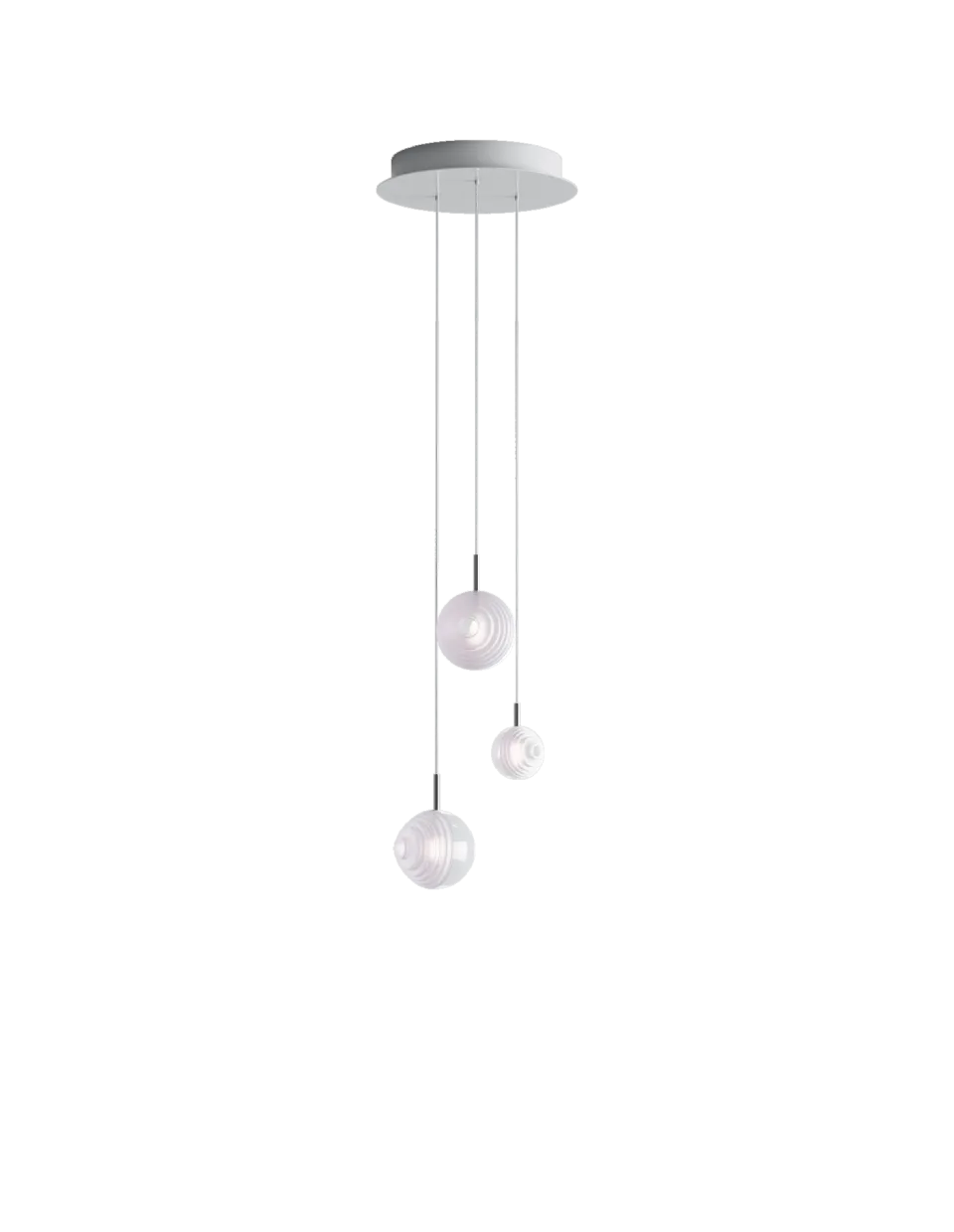 Chandeliers dark & bright star 3 pcs