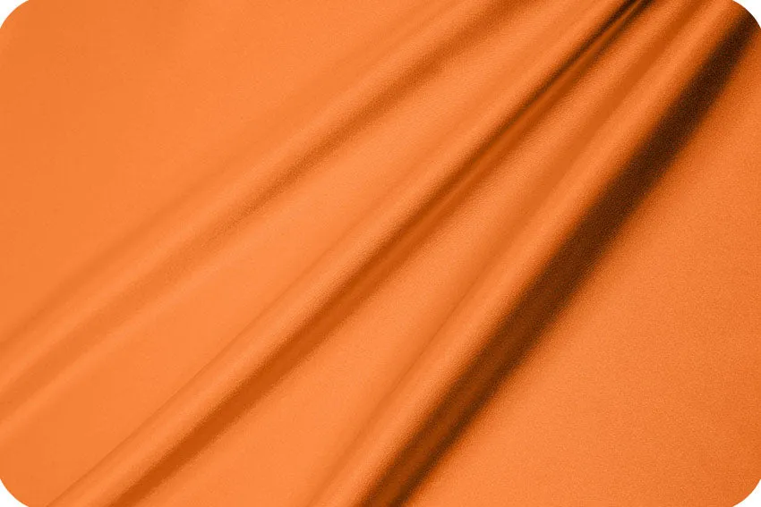 Charmeuse satin fabric by the yard -  Orange soild