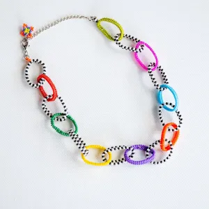 Checkered Chain Necklace