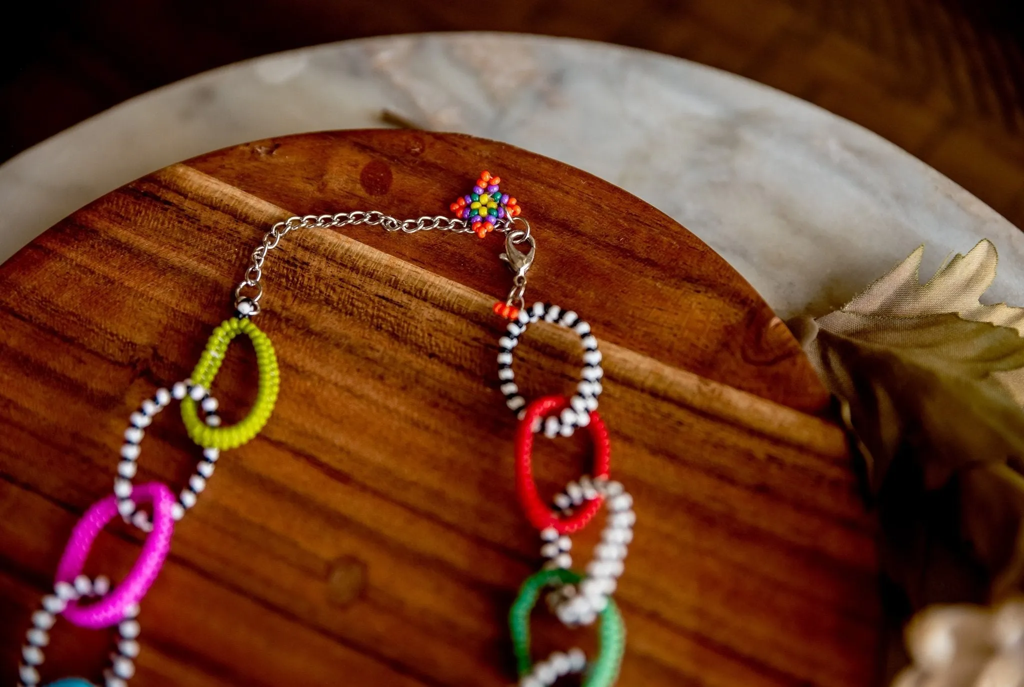 Checkered Chain Necklace
