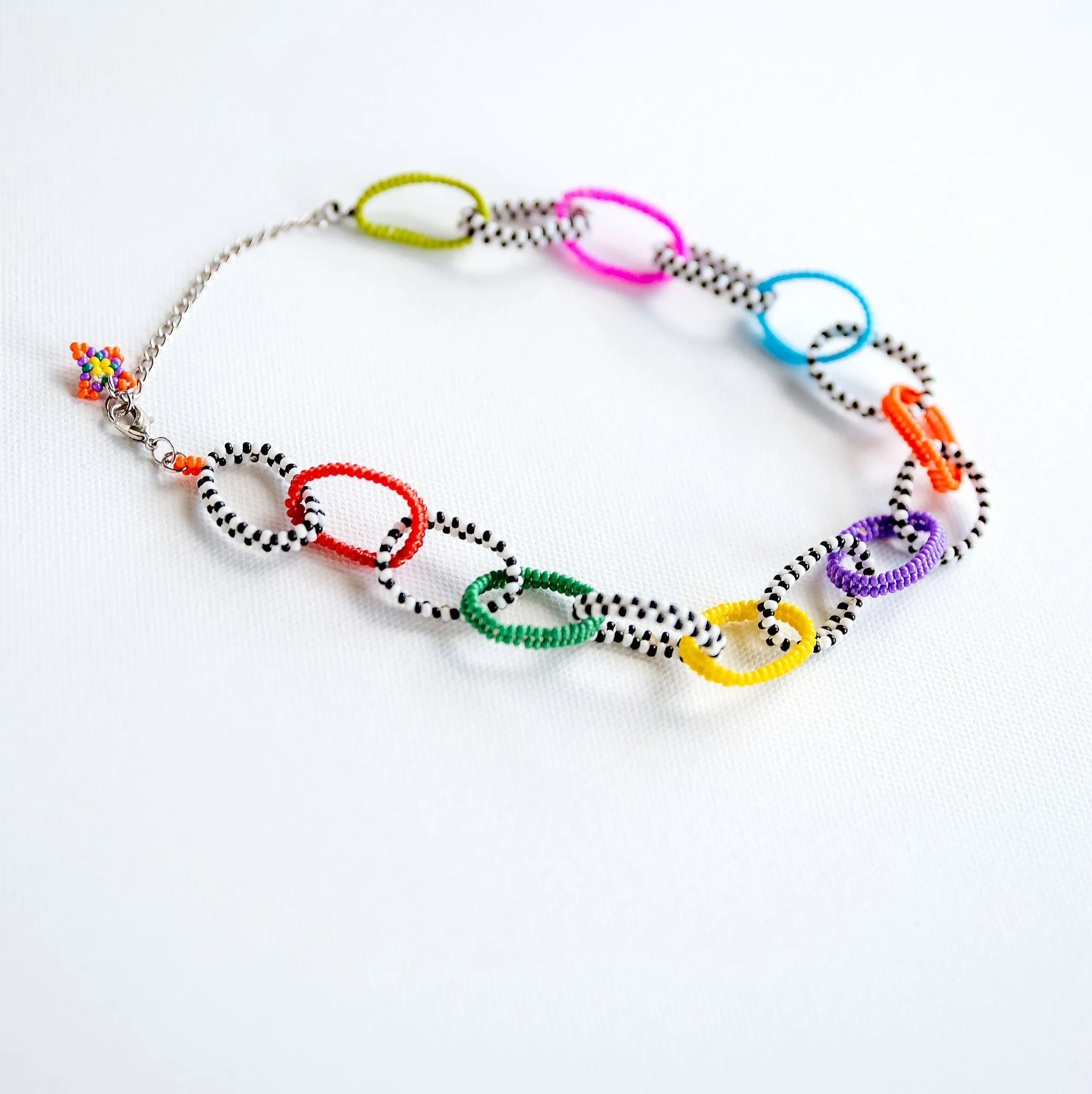 Checkered Chain Necklace