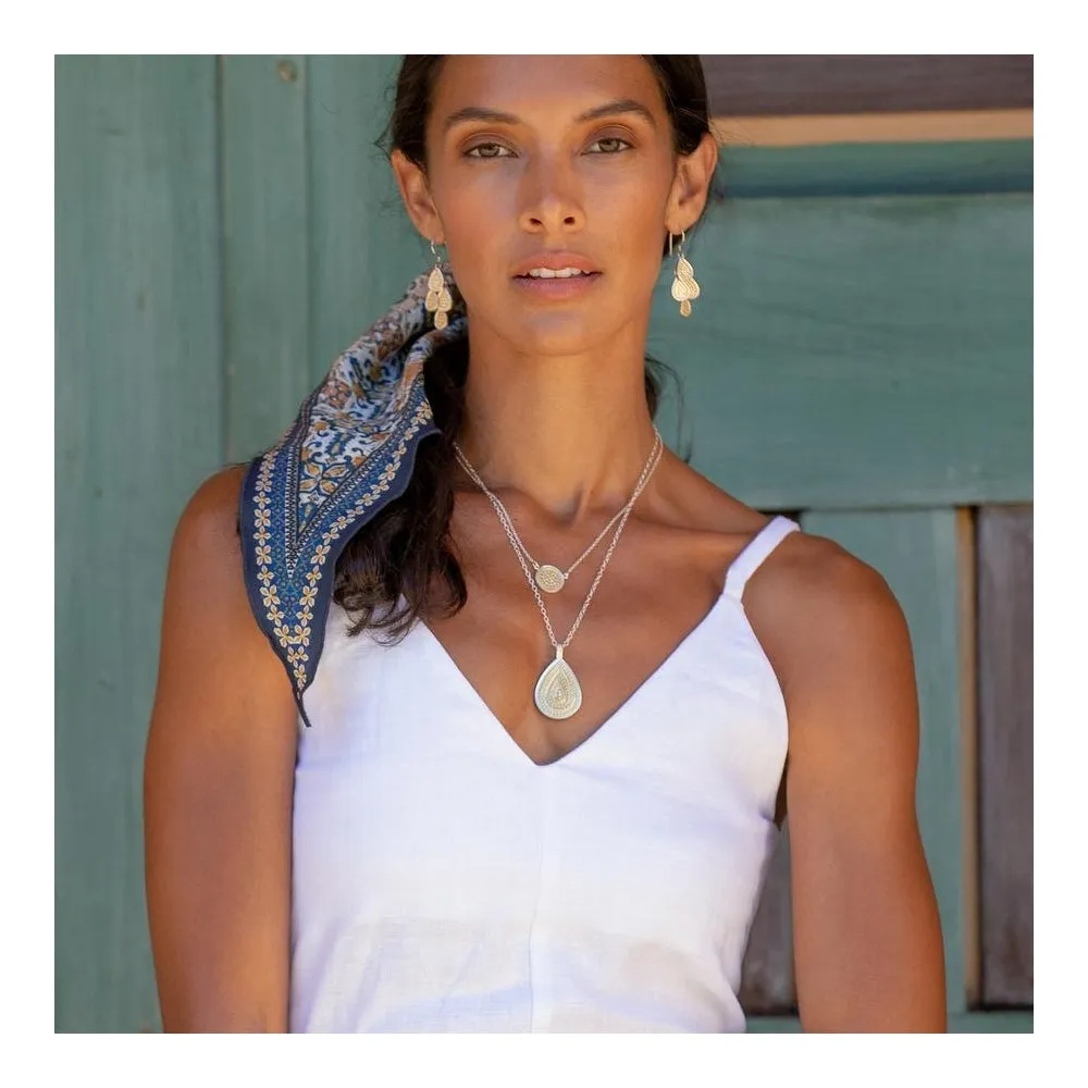 Classic Chandelier Earrings - Gold/Silver - 4297E-TWT