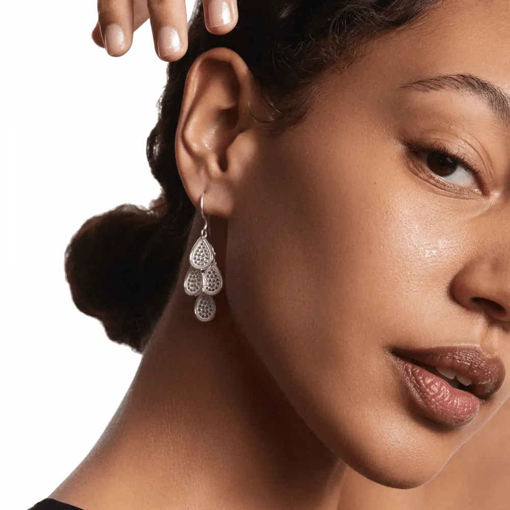 Classic Chandelier Earrings - Silver - 4297E-SLV