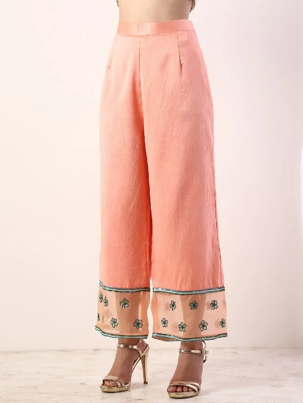 Coral Printed Kurta Sets With Organza Dupatta (Set of 3)