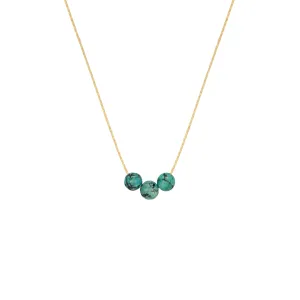 December Birthstone Make A Wish Necklace with Turquoise