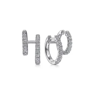 Diamond Double Stackable Hugger Earring