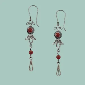 Earrings for Woman, Sterling Silver Earrings, Delicate Filigree Israeli Earrings.