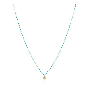 Elsa Mini Heart Necklace Turquoise