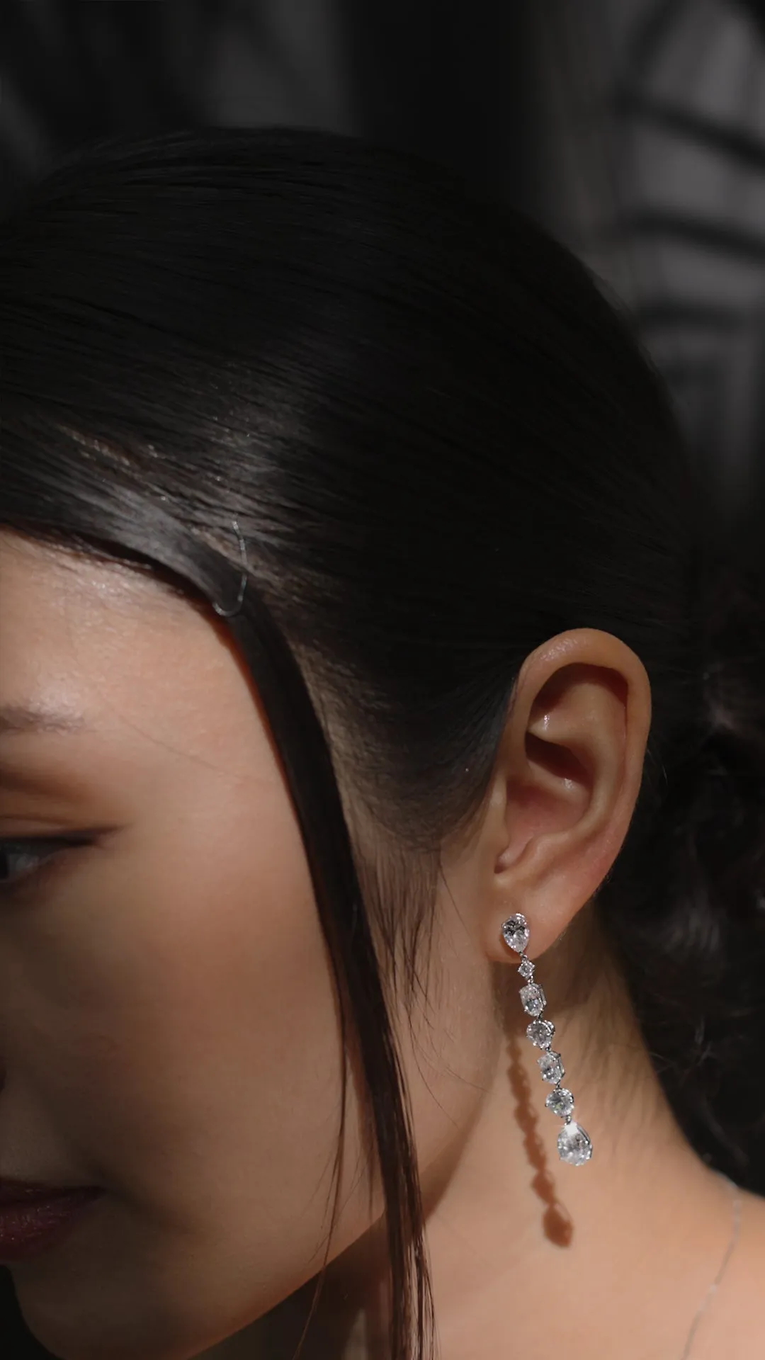 Elspeth Drops White Gold Plated
