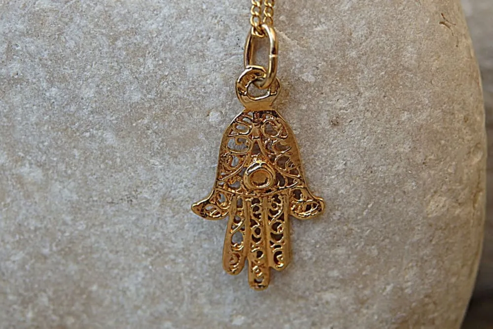 Filigree Hamsa Necklace